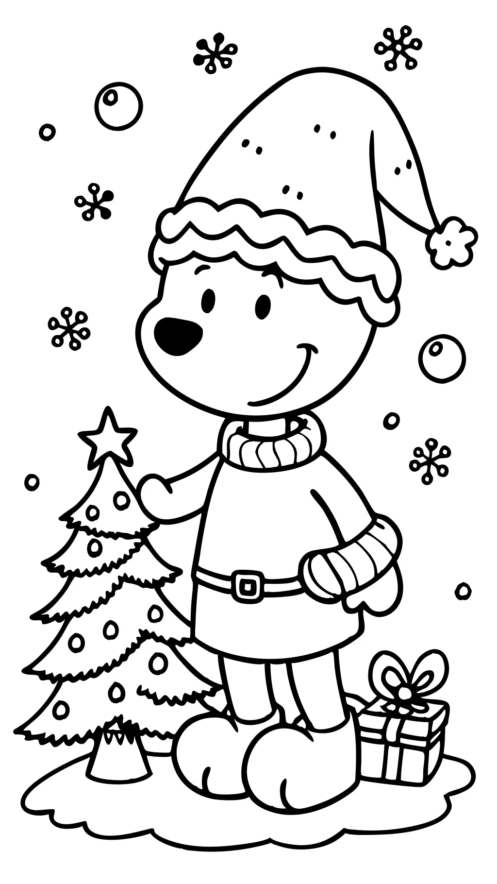 Páginas para colorear de Navidad Snoopy